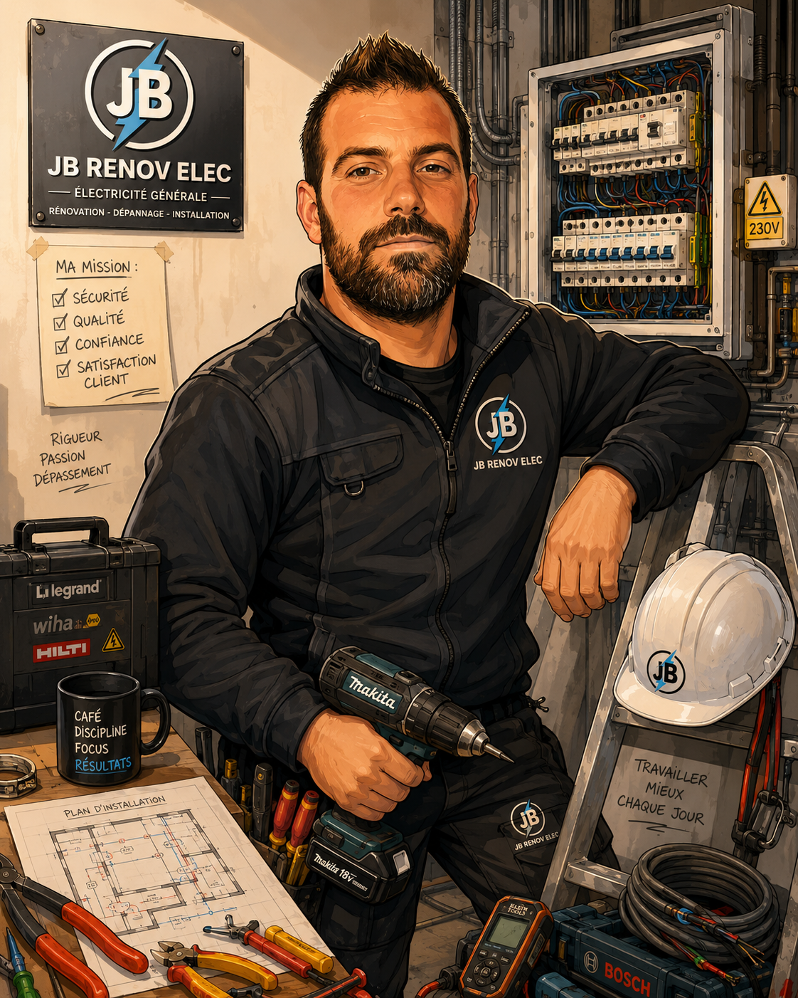 James, électricien JB Renov Élec